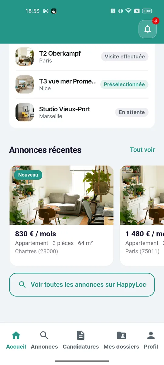 HappyLoc, accueil locataire